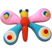 Papillon à gros yeux en pâte à modeler