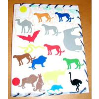 Protège cahier décoré de gommettes
