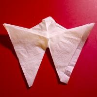 Pliage serviette ange