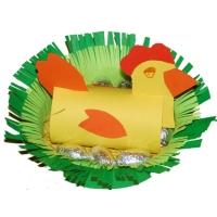Poule de Pàques dans son nid