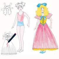Fabriquer une poupée fille en papier