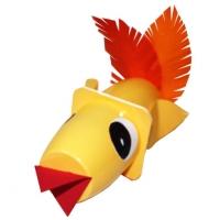 Poussin en pot petit suisse, un bricolage recyclage