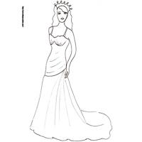 Coloriage princesse à imprimer