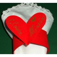 Rond de serviette coeur