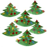 Sapin de Noël en assiette en carton