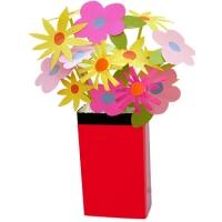 Vase emballage rouge et noir