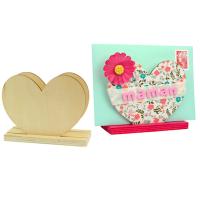 Le porte-courrier coeur en bois