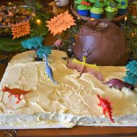 Le gâteau dinosaure