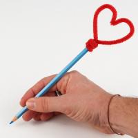 Le crayon coeur :