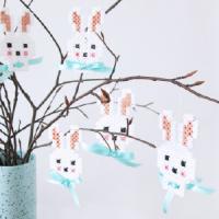 Lapins en perles :