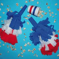 Les pompons tricolores :