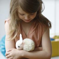Des petits lapins en pompons :