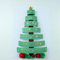 Le sapin de Noël en papier 3 D :
