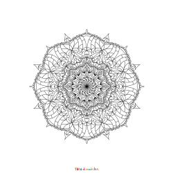 Verger d'été en mandala