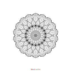 Coloriage Tête de Lion Mandala
