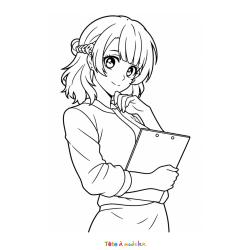 Coloriage Rensuke Kunigami à imprimer gratuitement
