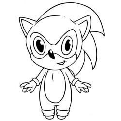 Coloriage Bébé Sonic