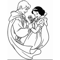 Coloriage Blanche neige #1