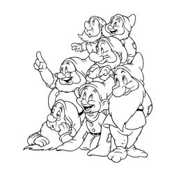Coloriage Blanche neige #6