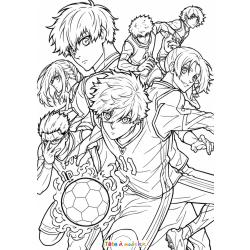 Coloriage Hyoma Chigiri à imprimer gratuitement