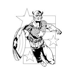 Coloriage Captain America