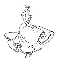 Coloriage Cendrillon #1