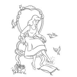 Coloriage Cendrillon #7
