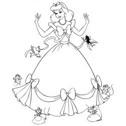 Coloriage Cendrillon #9