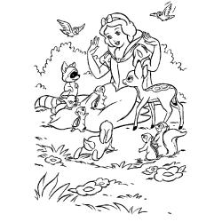 Coloriage mechante reine de Blanche Neige