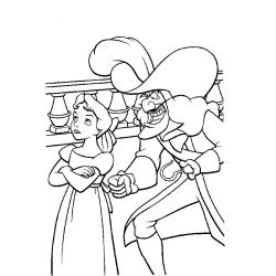Coloriage de Peter Pan qui vole