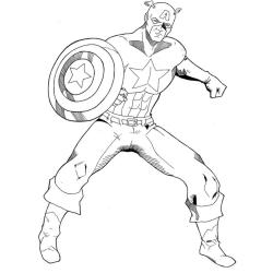 Coloriage de Captain America