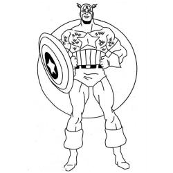 Coloriage de Captain America