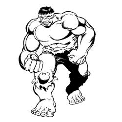 Coloriage de Hulk