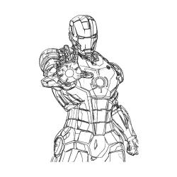 Coloriage de Iron Man