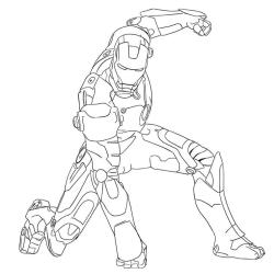 Coloriage de Iron Man