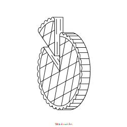 Coloriage de Couronne Simple à Imprimer