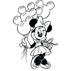 Coloriage de Mickey à Noël