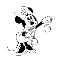 Coloriage Minnie à Disney