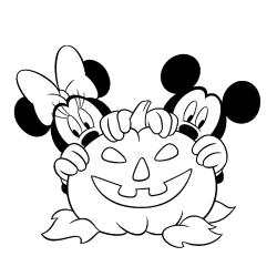 Coloriage Minnie qui joue au tennis