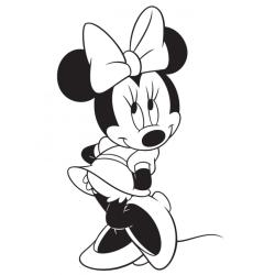 Coloriage de Minnie en danseuse