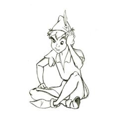Coloriage de la fée clochette