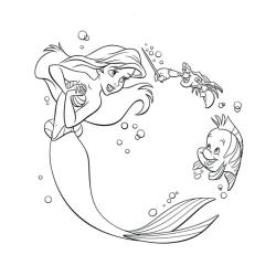 la petite sirène et le bateau