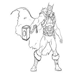 Coloriage de Thor