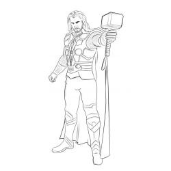 Coloriage de Thor