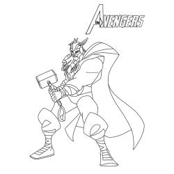 Coloriage de Thor