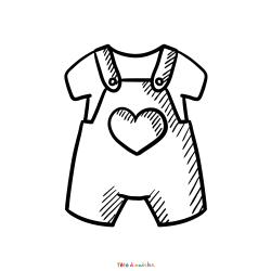 Coloriage d'un bébé gratuit