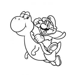 Coloriage de Yoshi à imprimer