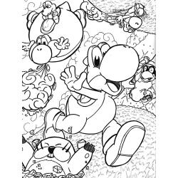 Coloriage de Yoshi à imprimer