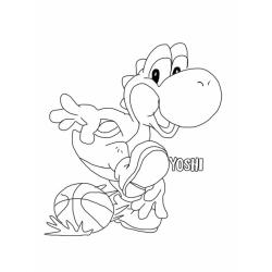Coloriage de Yoshi à imprimer