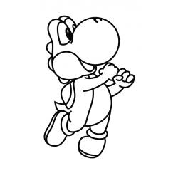 Coloriage de Yoshi facile